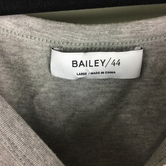 NWT Bailey/44 Sarah Dropped Shoulder Raw Trim 3/4 Sleeve Jersey Top Size Large - Picture 4 of 11